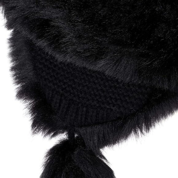 Women Faux Fur Trapper Black Hat main image 5